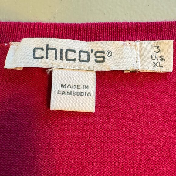 Chico’s Sleeveless V-Neck Knit Cami, Size 3 (XL) - Picture 7 of 8